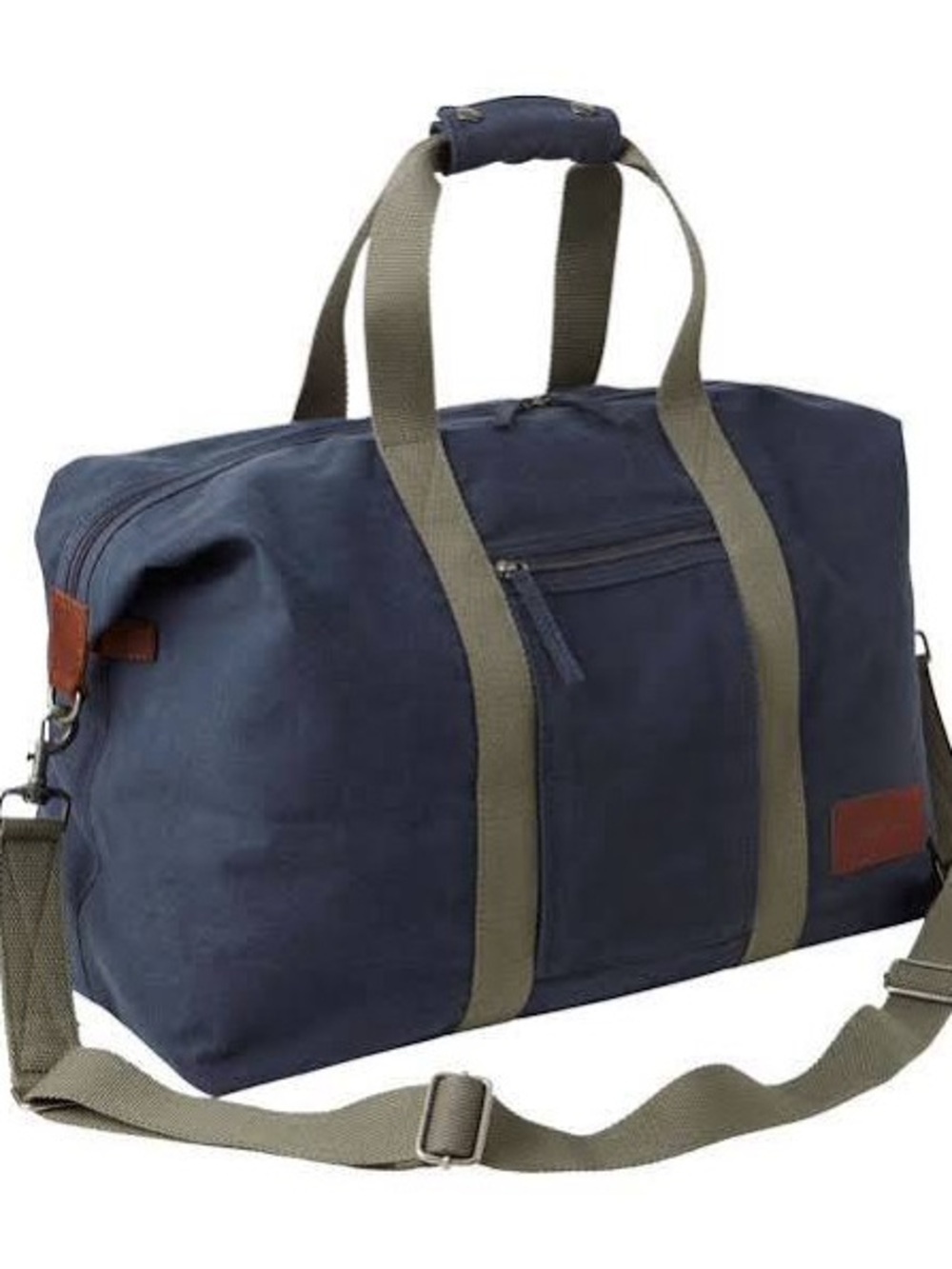 Vintage LL Bean Field Canvas Duffel Weekend Bag Navy Shoulder Strap Bag EUC